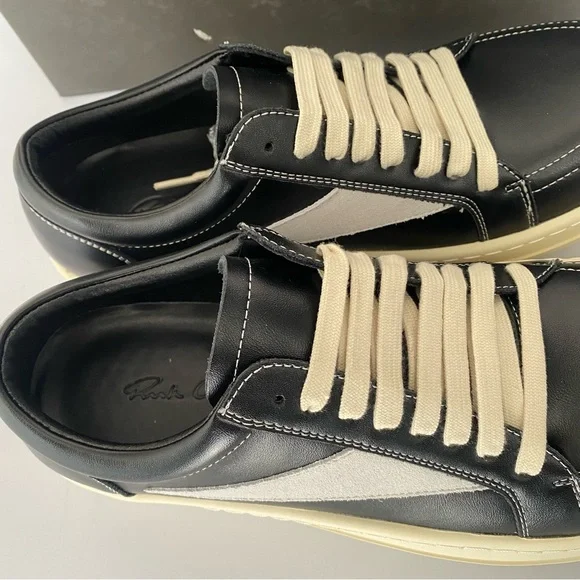 Rick Owens Black and White Men's Shoes